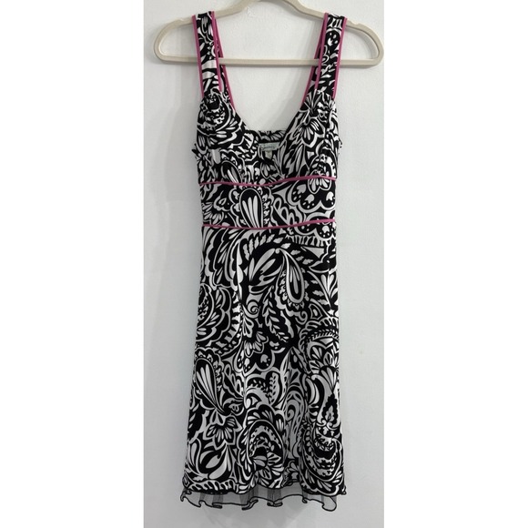 Speechless Dresses & Skirts - Speechless Womens S Paisley Mini Dress Black White Pink Tulle Y2K Whimsigoth